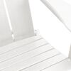 vidaXL Folding Adirondack Chair White 74.5 x 80.5 x 90cm HDPE