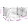 vidaXL Pet Cage Black Powder-Coated Steel Adjustable, DIY design Durable