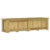 vidaXL Planter Green Treated Pinewood Large Planter Rectangular