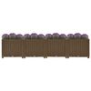 vidaXL Raised Bed Brown Polypropylene 63 x 15.7 x 15 in Durable