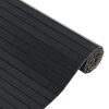 vidaXL Rug Black Bamboo, Polypropylene 27.6 x 196.9 in