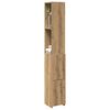 vidaXL Bathroom Cabinet Artisan Oak Engineered Wood Tall and Narrow
