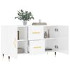 vidaXL Sideboard High gloss white Engineered wood 39.4x14.2x23.6 in