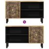 vidaXL TV Cabinet Brown Solid mango wood, iron TV Stand Rectangular