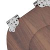 vidaXL Toilet Seats with Soft Close Lids 2 pcs MDF Brown (2x140800)