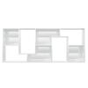 vidaXL Book Cabinet High gloss white Engineered wood Medium Book Cabinet