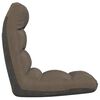 vidaXL Floor Chair Taupe Fabric (100% polyester), Foam Compact Foldable