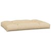 vidaXL Pallet Cushion Beige 100% polyester Water-resistant materials