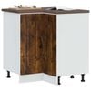 vidaXL Kitchen Corner Base Cabinet Smoked Oak Engineered Wood Standard