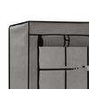 vidaXL Wardrobe Grey Non-woven fabric Medium Collapsible Wardrobe
