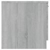 vidaXL Bedside Cabinet Set of 2 Gray Sonoma Engineered wood 15.7 in