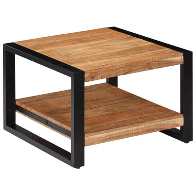 vidaXL Coffee Table 23.6"x23.6"x15.7" Solid Acacia Wood