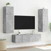 vidaXL TV Wall Cabinet Concrete Grey Engineered wood Medium