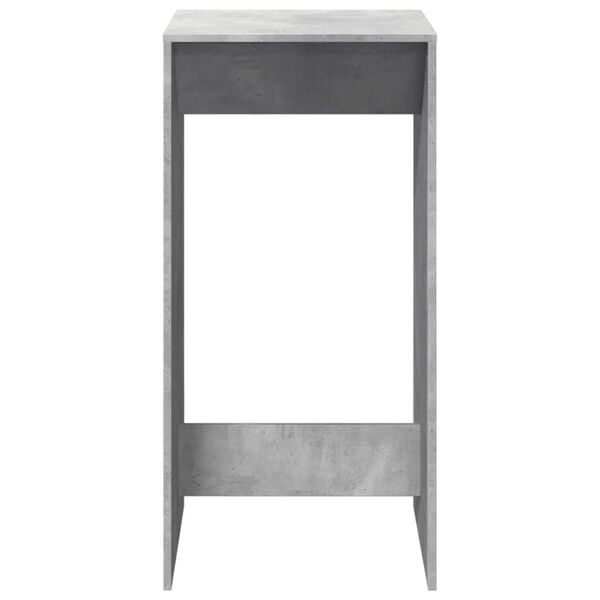 vidaXL Bar Table Concrete grey Engineered wood Large Modern Bar Table