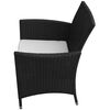 vidaXL Garden Furniture Set Black