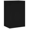 vidaXL TV Wall Unit Black Engineered wood Medium Modern TV Wall Unit