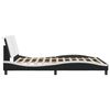 vidaXL Bed Frame Black and white