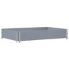 vidaXL Garden Planter Grey Solid pine wood Medium Foldable
