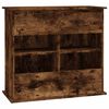 vidaXL Aquarium Stand Smoked Oak Engineered wood 32 x 14.2 x 28.7 in