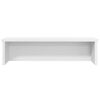 vidaXL Kitchen Rack Stackable White 19.7x5.9x6.3" Engineered Wood