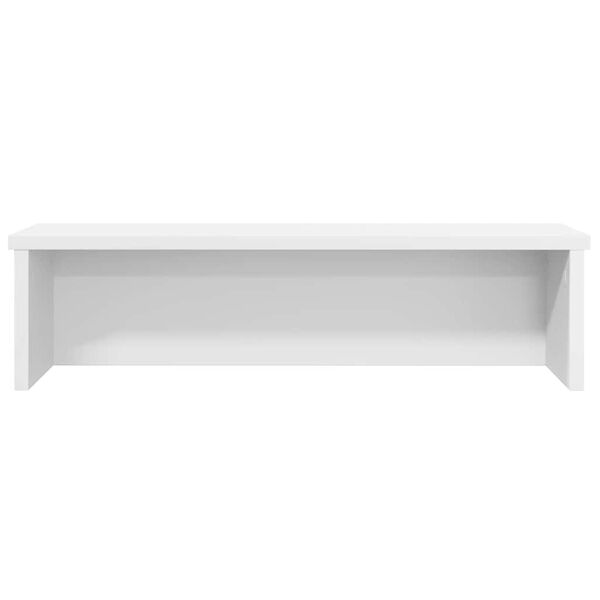 vidaXL Kitchen Rack Stackable White 19.7x5.9x6.3" Engineered Wood