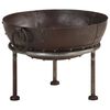 vidaXL Rustic Fire Pit &Oslash; 15.7" Iron