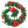 vidaXL Christmas Garland Green and red PVC 8.9ft Christmas Garland
