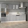 vidaXL Drawer Bottom Cabinet Gray Sonoma Engineered wood