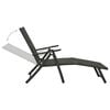 vidaXL Garden Lounge Set Black and Charcoal Aluminum, Textilene Medium