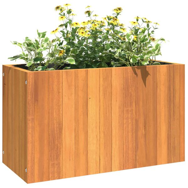 vidaXL Garden Planter Brown Solid Acacia wood Medium Durable