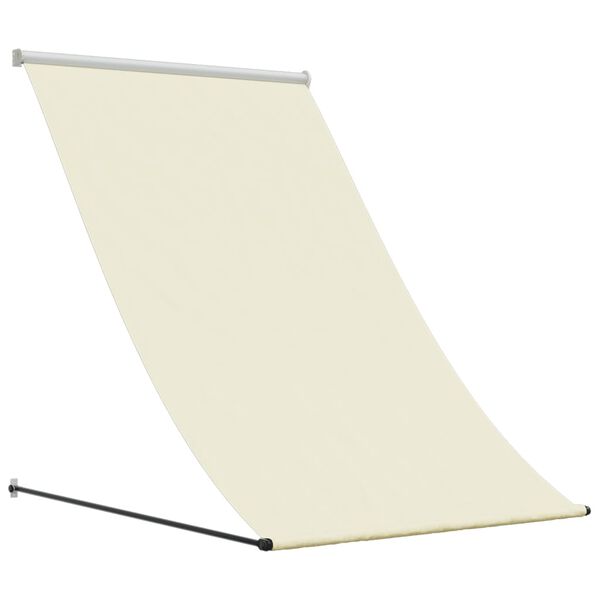 vidaXL Retractable Awning Cream 39.4"x59.1" Fabric and Steel