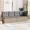 vidaXL Garden Sofa Beige