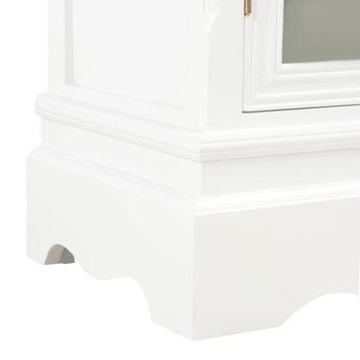 vidaXL Sideboard White 27.6"x11"x27.6" Solid Pine Wood