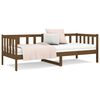 vidaXL Day Bed Honey brown Solid pine wood Twin Convertible into a Couch