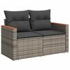 vidaXL Garden Sofa Set Grey PE Rattan Large Modular Garden Sofa Set