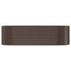 vidaXL Garden Raised Bed Brown Powder-coated steel Large Tough