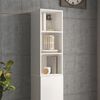 vidaXL Wall Cabinet High Gloss White Engineered Wood Medium Wall Cabinet