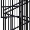 vidaXL Dog Kennel Black Powder-coated steel 59.5 sq ft Durable