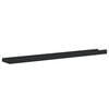 vidaXL Frame Ledge Shelf Set of 2 Black MDF 31.5 in Wall mounting