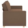 vidaXL Sofa Brown 86.61 x 30.71 x 33.07 in Fabric