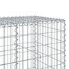 vidaXL Gabion Basket Silver Galvanized Iron Extra Large Modular