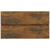 vidaXL Bathroom Furniture Set Smoked oak Engineered wood Medium