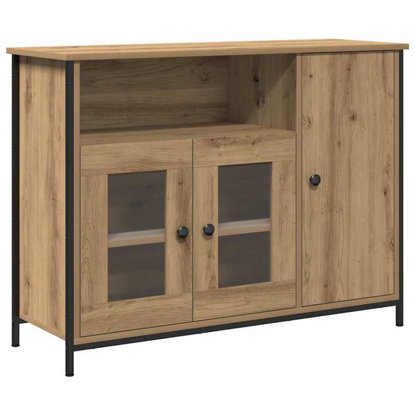 vidaXL Sideboard Artisan Oak 39.37 x 13.78 x 29.53 in