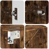 vidaXL Bathroom Furniture Set 5 pcs Smoked oak Engineered wood