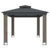 vidaXL Gazebo Anthracite Powder-coated steel, polyester with PA coating