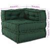 vidaXL Modular Sofa 2 pcs Green 55.12 x 27.56 x 22.05 in Fabric
