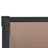 vidaXL Door Canopy Black Polycarbonate 141.1 x 35.4 in Durable