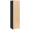 vidaXL Highboard Black Engineered wood Tall Highboard Rectangular
