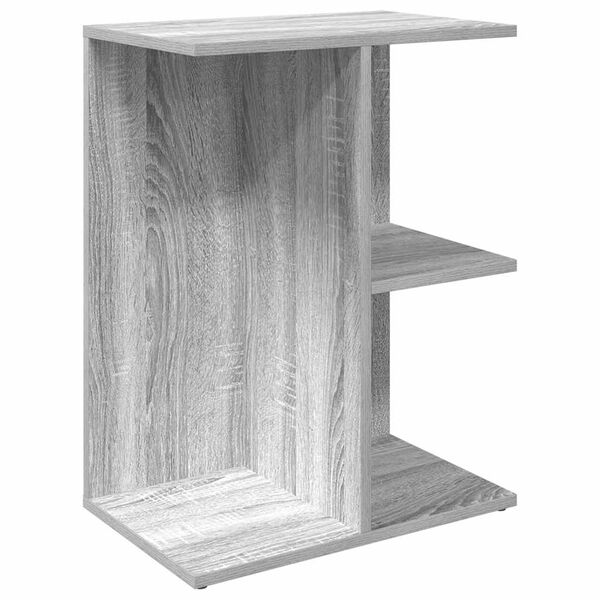 vidaXL Bedside Table Grey Sonoma Engineered Wood Medium Bedside Table