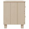 vidaXL Bedside Cabinet Honey Brown Solid Pine Wood, MDF Bedside Cabinet